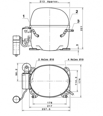 Compresor frigorific Cubigel NX23FB (R290)